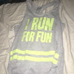 I RUN FOR FUN workout shirt